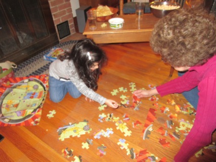 Working on the Christmas Puzzle